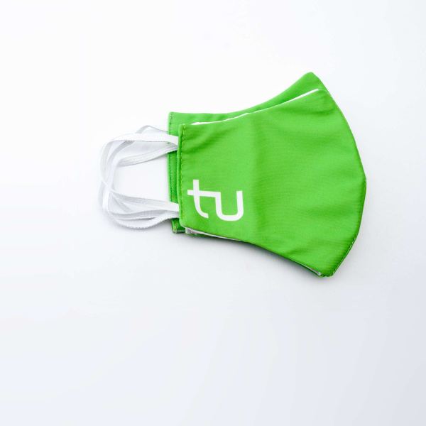 Waschbare Gesichtsmaske, gruen