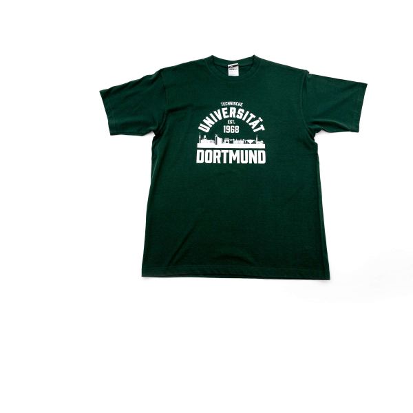 TU Unisex T-Shirt College Style dunkelgr�n