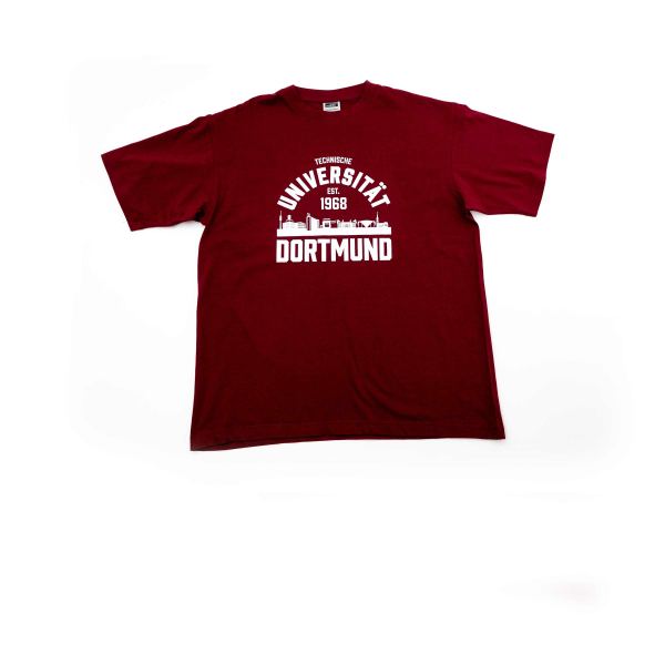 TU Unisex T-Shirt College Style weinrot