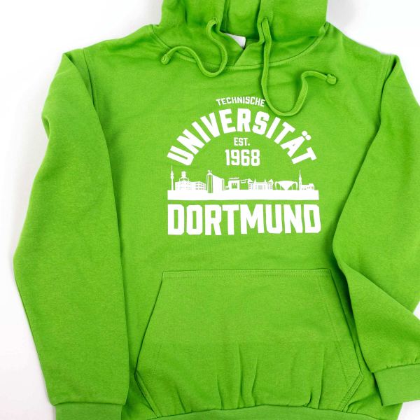 College Style Kapuzensweater, unisex, limette