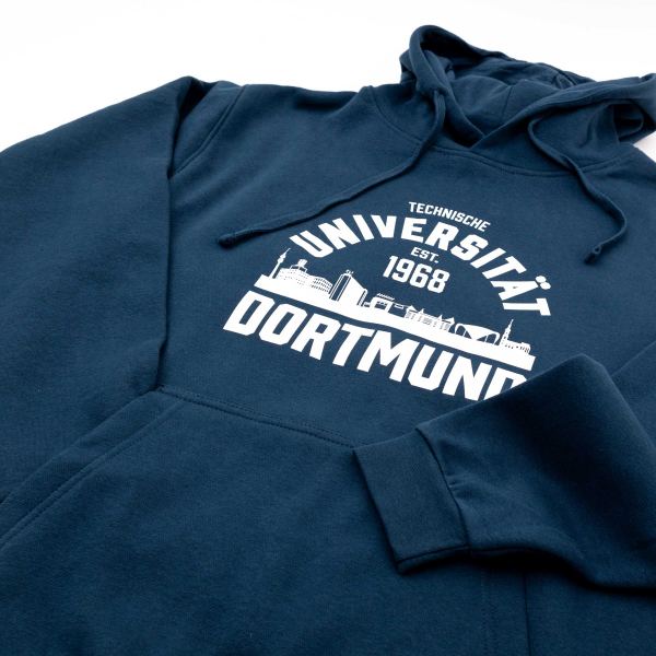 College style hoody, unisex, petrol