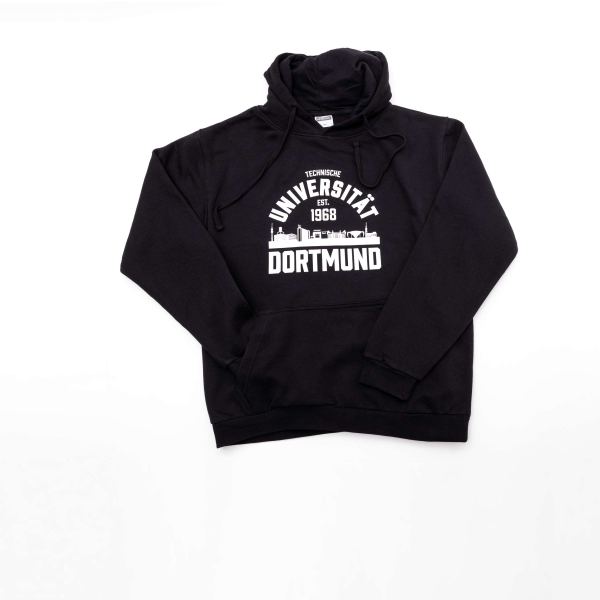 College Style Kapuzensweater, unisex, schwarz