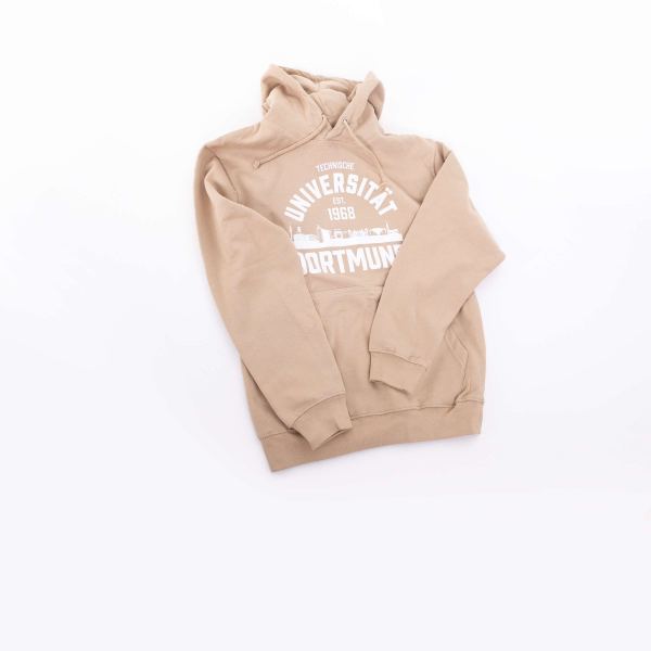 College Style Kapuzensweater, unisex, beige