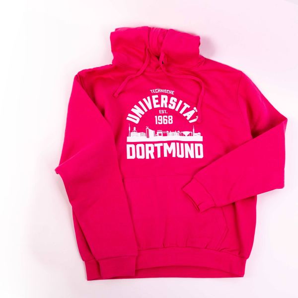 College Style Kapuzensweater, unisex, fuchsia