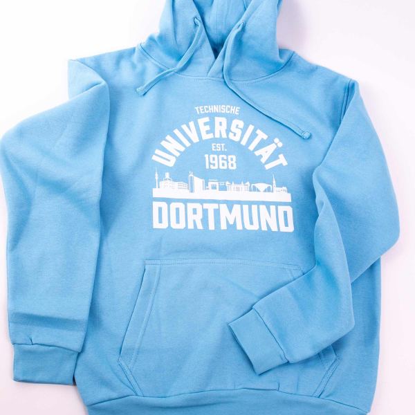 College Style Kapuzensweater, unisex, cyan
