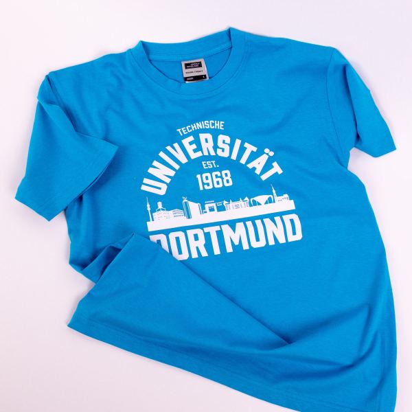 TU Unisex T-Shirt College Style himmelblau