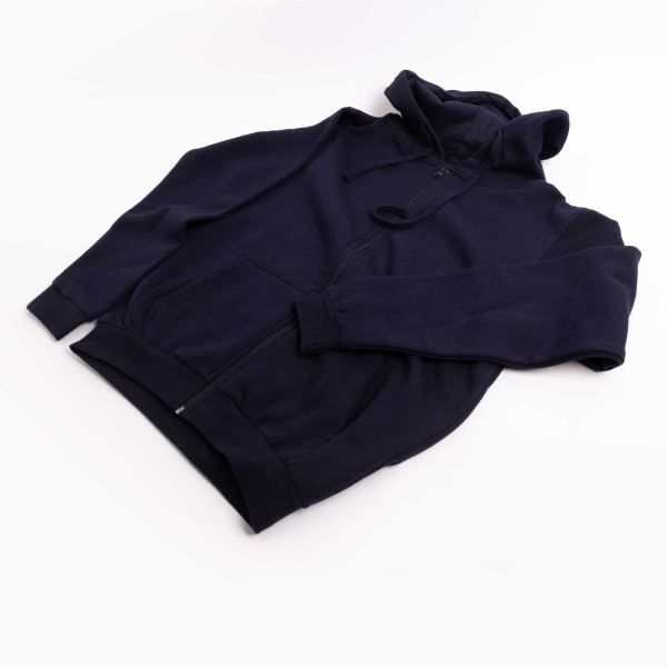 College Style Kapuzen-Sweatjacke, unisex, navyblau