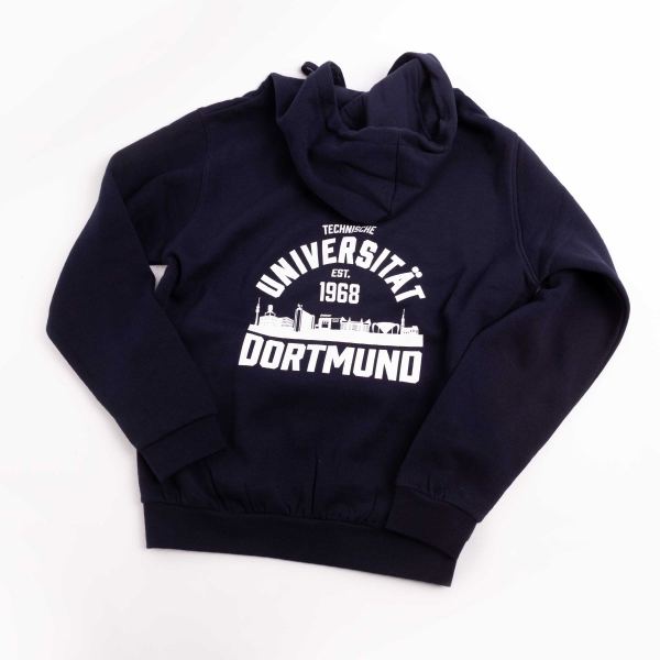 College Style Kapuzen-Sweatjacke, unisex, navyblau
