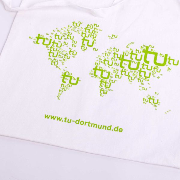 Baumwolltasche Weltkarte wei�