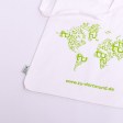 Baumwolltasche Weltkarte wei�